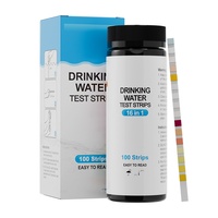 100 bandes 16in1 ménage quotidien papier de test de qualité de l'eau potable PH-mètres pratiques pour l'inspection de la qualité de l'eau