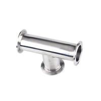 Raccord Sanitaire Tri-Clamp en Acier Inoxydable 304 316L à 3 Voies pour Brassage Artisanal