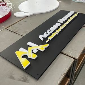 Enseigne LED personnalisée à double éclairage avec plaque arrière noire pour l'image de marque des agences immobilières - Product Image 2