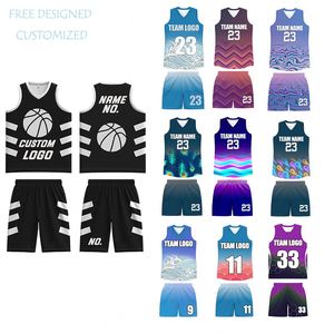 Ve dayanıklı erkek özel basketbol üniforması ücretsiz süblimasyon tasarım basketbol giyim - Product Image 1