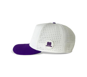 หมวกคุณภาพสูง 5 แผ่น ทรงสวย แห้งเร็ว เจาะรูด้วยเลเซอร์  โลโก้ยางติดด้านหน้า  โลโก้ปักด้านข้าง  ลดราคาพิเศษ - Product Image 5