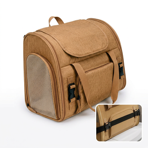 <span class=keywords><strong>Sac</strong></span> <span class=keywords><strong>de</strong></span> <span class=keywords><strong>transport</strong></span> <span class=keywords><strong>de</strong></span> luxe extensible et approuvé par les compagnies aériennes pour chats et chiens - <span class=keywords><strong>Sac</strong></span> <span class=keywords><strong>de</strong></span> voyage respirant à parois souples avec espace en maille supplémentaire - Product Image 2