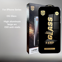 Prix de gros Protecteur d'écran en verre trempé pour iPhone 11 12 13 14 Plus 15 16 Pro Max Series OG Glass ESD Anti Static