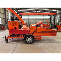 Nouvelles machines à broyer le bois, petit broyeur à alimentation hydraulique, broyeur de bois mobile diesel avec certification CE