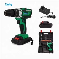 Kit de perceuse sans fil de qualité industrielle 21V, batterie au lithium, vitesse variable, outil électrique multifonctionnel pour usage domestique et extérieur