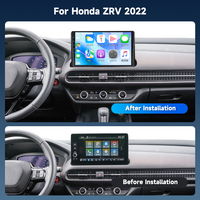 Hikity 10.1 pouces Qualcomm 8-Core 4 + 64G Android autoradio pour Honda ZRV 2022 sans fil Carplay Android Auto WiFi 4G tableau de bord OEM
