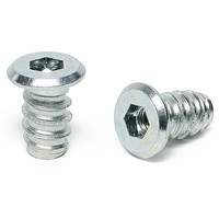 Insert nut. Iron. Zinc plated. Left-hand thread. Flat head Allen 6. M6
