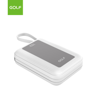 Usine personnalisée intégrée dans le câble Portable Power Station LCD numérique charge rapide PD 20W chargeur Mobile 20000mAh Power Bank