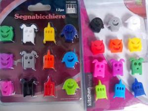 Mini verre à <span class=keywords><strong>vin</strong></span> en silicone monstre avec étiquette de ventouse reconnaissante en forme d'oiseau Mini marqueur de boisson en silicone-Accessoires de barre - Product Image 4