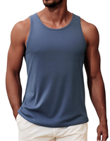 تخصيص Tanktop الرجال ضغط الملابس الرياضية المجهزة اللياقة البدنية تشغيل صالة الألعاب الرياضية سترينجر ضيق الرجال تانك الأعلى