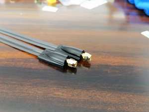 Câble coaxial plat Connecteur RP SMA mâle vers RP SMA mâle Câbles d'antenne Câble plat pour fenêtre et porte - Product Image 2