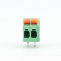 Borniers de connexion rapide Kuishen KC2604P-3.5A-2p, 2P, prises femelles 3,5 mm, connecteurs PA66/Cuivre/Acier inoxydable