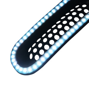 Jeep Grill Insert 7-Piece White Led Light Strip <b>Plastic</b> <b>Mesh</b> Cover For Jeep Wrangler Retrofit Upgrade - Product Image 5