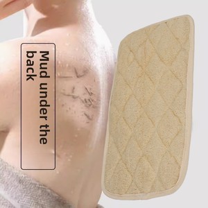 แผ่นใยบวบธรรมชาติสำหรับขัดหลัง ทำด้วยมือ ผ้าขนหนูใยบวบสำหรับอาบน้ำ ผ้าขนหนูขัดหลัง ผ้าขนหนูอาบน้ำ - Product Image 3