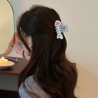 DOWELL nouvelle série océan requin Clips mignon et doux étoile de mer coquille pinces à cheveux dégradé bleu dauphin arête de poisson accessoires de cheveux