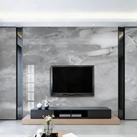 Panneau mural en PVC moderne avec rayures dorées, panneau mural stratifié SPC, panneau mural en PVC marbré UV, panneaux et planches de décoration intérieure