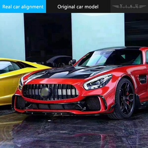 Kit carrosserie en fibre de carbone très demandé pour Mercedes-Benz <span class=keywords><strong>AMG</strong></span> <span class=keywords><strong>GT</strong></span> GTC Sports, modifié pour kits carrosserie large PD, diffuseur de pare-chocs - Product Image 5
