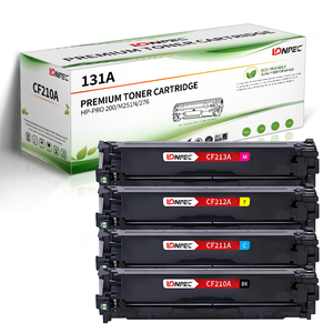 Cartucho de Tóner de Color Lonpec Compatible 131A CF210A/BK CF211A/C <span class=keywords><strong>CF212A</strong></span>/Y CF213A/M con Garantía Completa de 24 Meses, 1600/1800 Páginas de Uso - Product Image 1