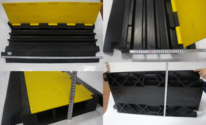 Rampe de protection de câbles en caoutchouc en gros pour usine, taille personnalisée, OEM disponible pour projets de sécurité routière - Product Image 4