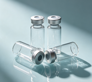 Frascos de Vidrio Borosilicato Transparente de 3ml, 5ml y 10ml con Tapas de Aluminio Plateadas, Herméticos y Vacíos para Almacenamiento - Product Image 5
