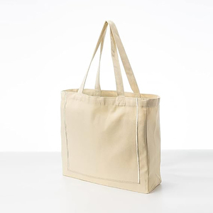 Wholesale <b>Plain</b> Organic Shopping <b>Bags</b> Foldable Beach Shopping <b>Bag</b> Reusable Cotton <b>Canvas</b> <b>Tote</b> <b>Bag</b> With Custom Design Print Logo - Product Image 2