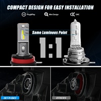 Ampoules de phare LED BEVINSEE 6000LM DRL faisceau de route H15 pour Ford Focus III 2014-2020