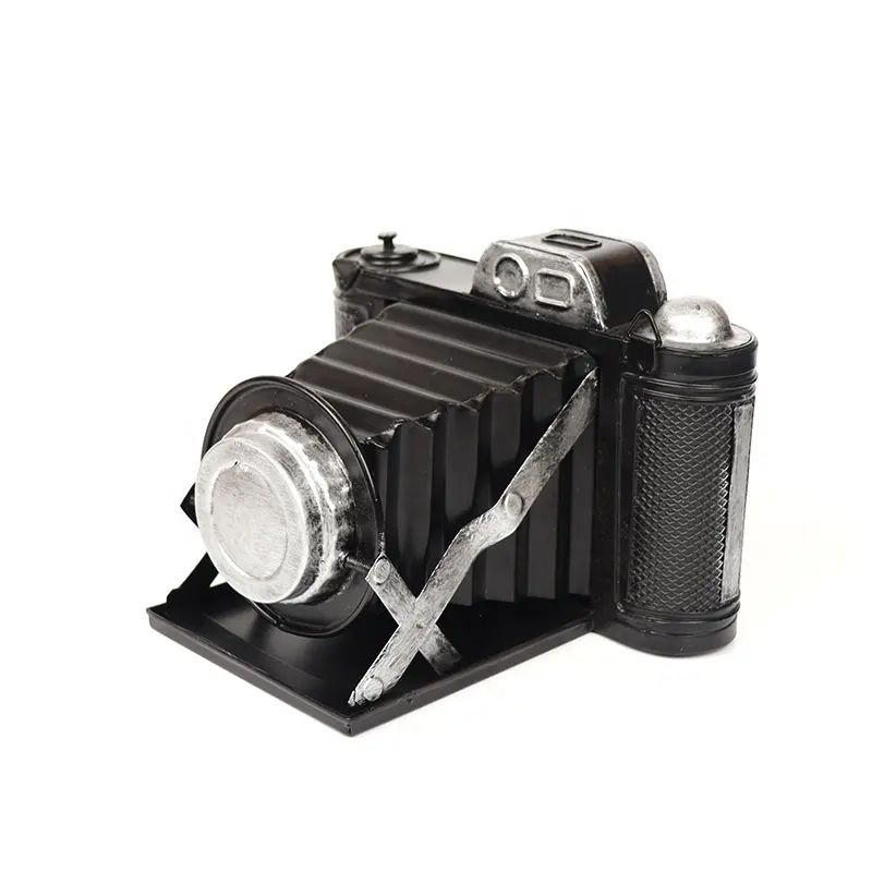 Antique Handmade Crafts Iron metal gifts Retro Vintage 3D Model Camera For Office Decoration