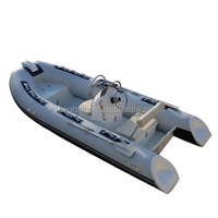 Bateau semi-rigide sportif de 3,9 m pour 5 personnes, coque double en V profond, design léger et écologique pour les plongeurs, garantie 3 ans
