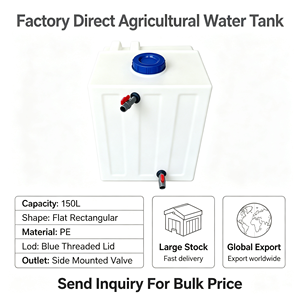 Tanque <span class=keywords><strong>de</strong></span> <span class=keywords><strong>Agua</strong></span> Plástico Rectangular Plano <span class=keywords><strong>de</strong></span> 150L, Tapa Azul con Rosca, Válvula Lateral, 1 Año <span class=keywords><strong>de</strong></span> Garantía, Filtración <span class=keywords><strong>de</strong></span> 200L/Hora para Almacenamiento <span class=keywords><strong>de</strong></span> <span class=keywords><strong>Agua</strong></span> en Granjas - Product Image 6