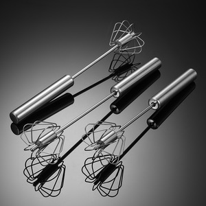 Batteur à oeufs en acier inoxydable Batteur à oeufs en acier inoxydable semi-automatique pour la <span class=keywords><strong>cuisine</strong></span> <span class=keywords><strong>Fouet</strong></span> à main rotatif - Product Image 2