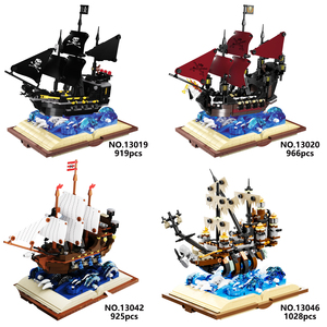 13019 Barco Mágico la Perla Negra 919 Piezas Accesorios Partículas Pequeñas Rompecabezas de Ensamblaje Bloques de Construcción Juguete de Plástico para Niños Regalo - Product Image 6