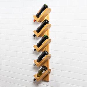 Rustique <span class=keywords><strong>mural</strong></span> flottant en <span class=keywords><strong>bois</strong></span> massif casier à vin affichage étagère de rangement distributeur de vin en <span class=keywords><strong>bois</strong></span> pour la maison Bar <span class=keywords><strong>cuisine</strong></span> décor - Product Image 1