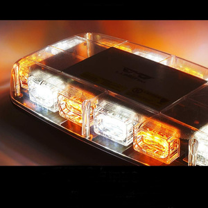 Luz LED Magnética para Techo, Color Ámbar Intermitente, Luz de Advertencia para Vehículos de Construcción, IP65, Material de PC, Alimentación Externa - Product Image 3