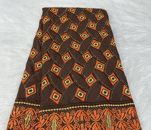 LS251 Nouveau tissu <span class=keywords><strong>suisse</strong></span> en coton et dentelle pour robe de mariée africaine Vêtements ethniques brodés en dentelle Tissu en coton - Product Image 2