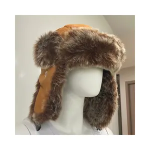 Topi berkualitas tinggi buatan Tiongkok untuk pria dan wanita, topi hangat tahan angin musim dingin awet