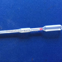 Pipette de transfert de laboratoire jetable en plastique avec tube capillaire de 100 µl KEHUA et pipette Pasteur en verre borosilicate de haute qualité