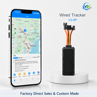 Dispositivo de Rastreo GPS con Cable, Resistente al Agua, 4G LTE 2G GSM GLONASS LBS, Arnés 8P, Localizador de Vehículos, Micrófono SOS, para Autos, Camiones y Flotas