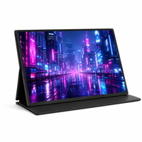 Moniteur portable ODM OEM 14 pouces 11 mm ultra fin IPS 1920x1200 USB C HDMI 178 degrés d'angle de vue pour jeux, bureau à domicile