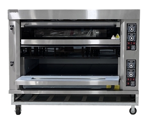 Forno Elettrico a 2 Piani 4 Teglie per Panetteria Commerciale Pane Pizza Crostatine Croissant Biscotti con Controllo Digitale Facile da Usare - Product Image 2