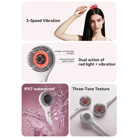 Masseur de cuir chevelu portable à huile essentielle, peigne électrique à vibrations légères, masseur de tête EMS, croissance des cheveux, Baichang PM138