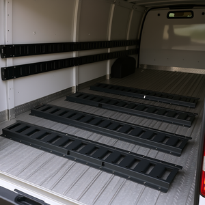 Kit de rails de fixation en acier robuste pour fourgonnettes et ATV, capacité de charge de 900 kg, lot de 4 accessoires de contrôle de cargaison - Product Image 2