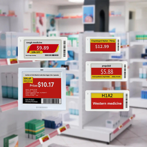 Tag harga Digital 1.54 inci 2.6 inci 2.9 inci tampilan Epaper tinta elektronik Label rak elektronik untuk ritel pintar apotek - Product Image 1