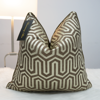 Jacquard Nouveau Design 45x45cm Jacquard Satin Weave Tissu Housse de Coussin Personnalisée