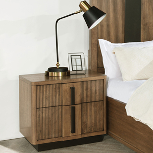 โมราการา แอช บราวน์โต๊ะข้างเตียง 2 ลิ้นชัก - Product Image 1