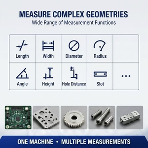 Máquina de Medición de Video <span class=keywords><strong>3D</strong></span> Manual con Sonda de Imagen, Equipo Integrado de Prueba <span class=keywords><strong>y</strong></span> Medición Geométrica <span class=keywords><strong>2D</strong></span> <span class=keywords><strong>y</strong></span> <span class=keywords><strong>3D</strong></span> - Product Image 5