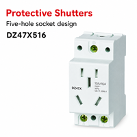 Prise modulaire DELIXI DZ47X pour rail DIN, 250V 440V AC 10A 16A 25A