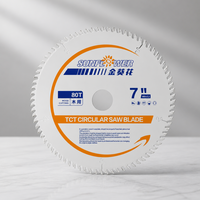Lame de scie circulaire ATB TCT 7'' à pointe en carbure, disque de coupe pour une coupe lisse du bois dur, du bois tendre, des meubles et du travail du bois