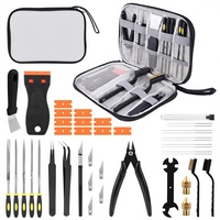 Kit complet d'accessoires pour imprimante 3D avec grattoir de démontage, nettoyeur de buse, pinces et calibre numérique pour l'impression 3D