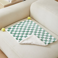 Couverture pour animaux de compagnie à motif solide spécial petite couette pour chats et chiens tapis de chat pour le sommeil d'hiver