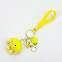 Porte-clés personnalisé en PVC 3D pour chien, figurine de mascotte de dessin animé, bracelet en silicone, porte-clés, souvenir d'événement, exposition, vente en gros, fabricant OEM